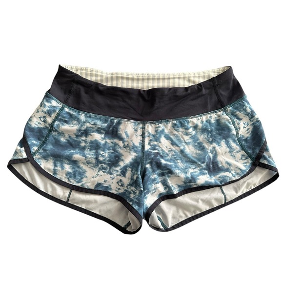 lululemon athletica Pants - Lululemon Run 6 So Seaside Silver Fox Alberta Lake Naval Blue Speed Short GG13-4